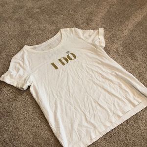 Kate Spade I Do/I Did T Shirt